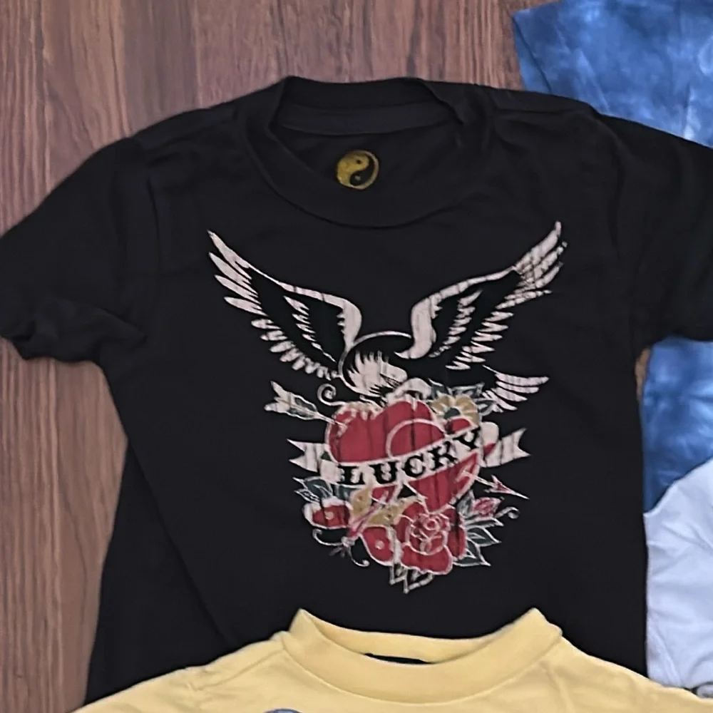 Lot of 6 Designer Baby Boy T-Shirts 6-12 Months Polo, Lucky, EUC - Picture 2 of 9